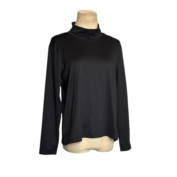 A'NUE LIGNE black long sleeves turtle neck top size Large - Picture 14 of 14